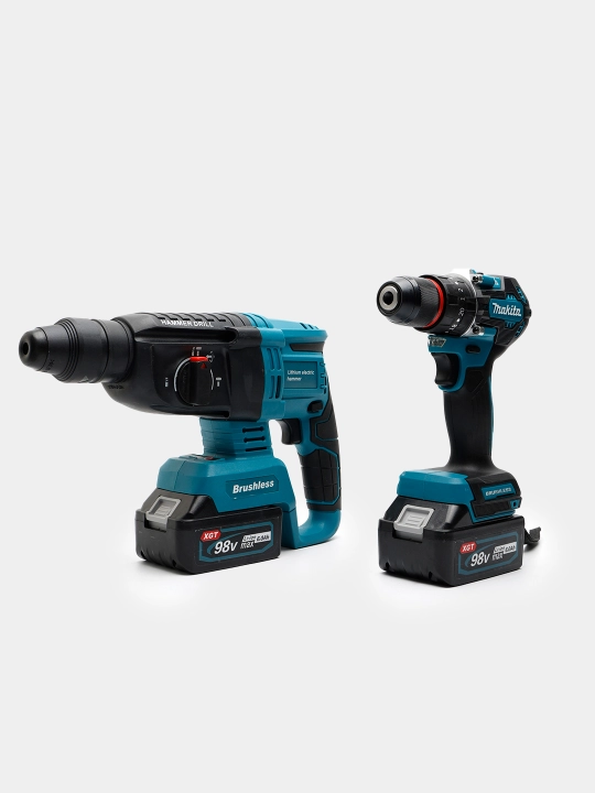 Makita elektr asboblar to‘plami 6/8 tasi 1 da, akkumulyatorli, mustahkam keys bilan