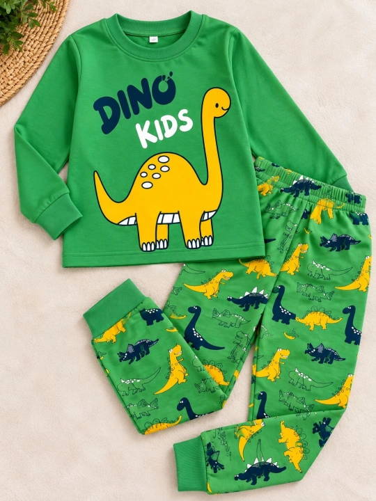 1-8 yoshli bolalar uchun uzun yengli yumshoq pijama