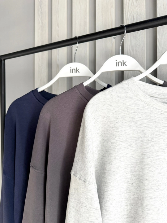 Ayollar uchun Oversize Basic bir rangli svitshot