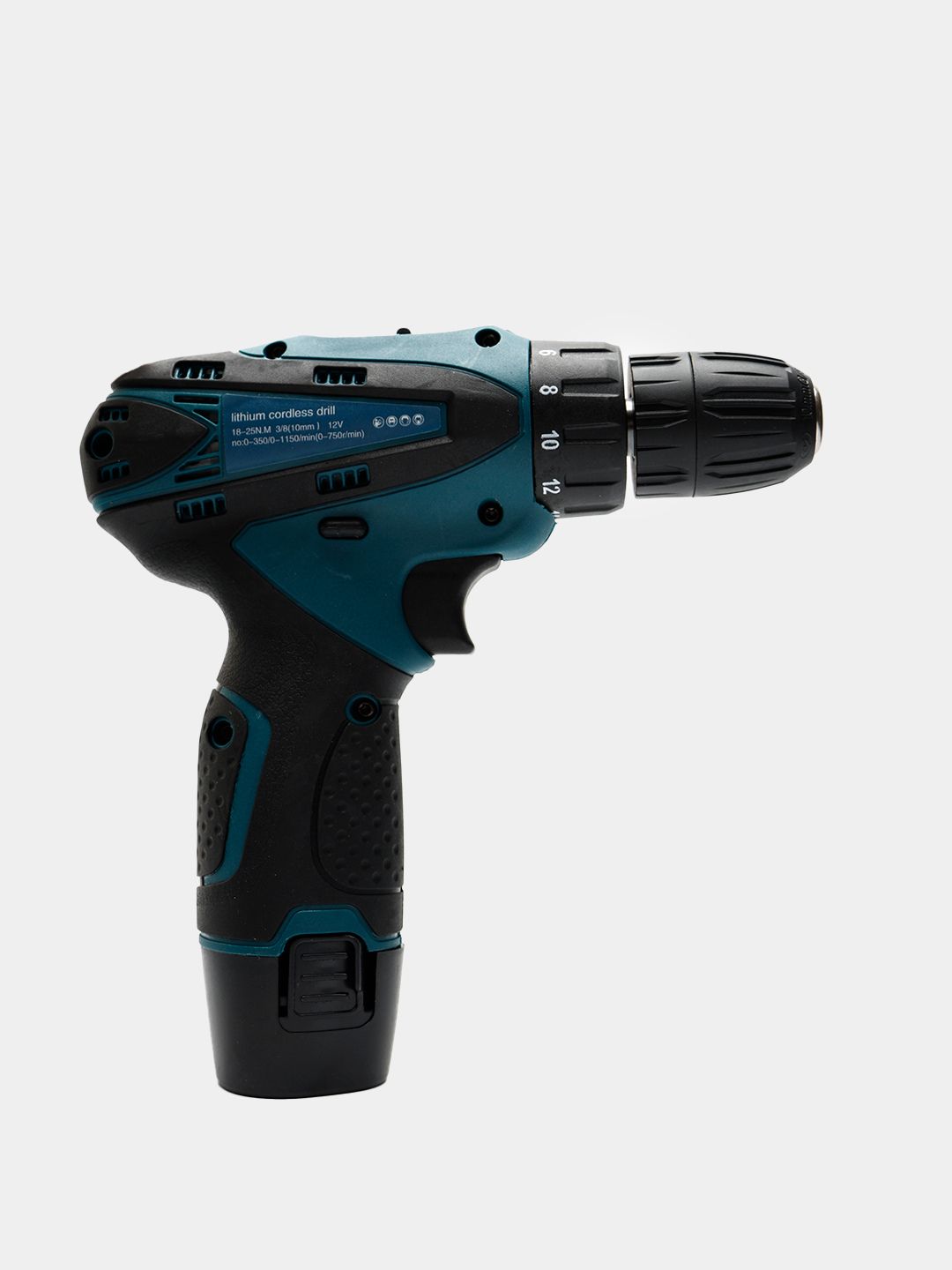 Makita 12V akkumulyatorli drel-shurupovyort, 2 ta AKB, 800 W, 1300 ob/min