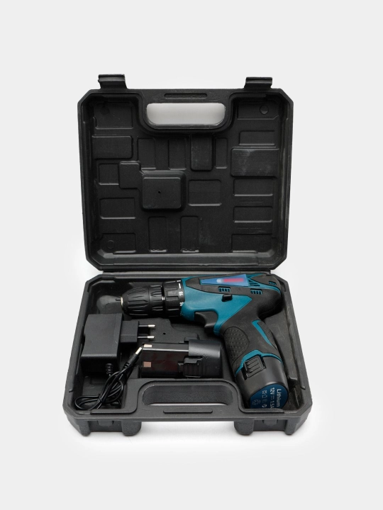 Makita 12V akkumulyatorli drel-shurupovyort, 2 ta AKB, 800 W, 1300 ob/min