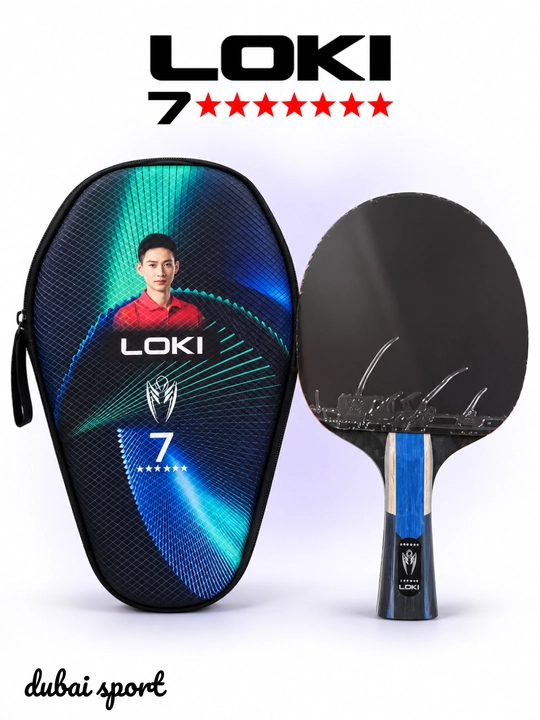 Mashg‘ulot va professional o‘yin uchun 2-7 yulduzli LOKI stol tennisi raketkasi