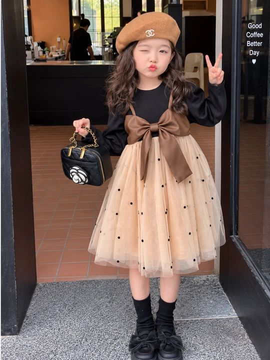 Детская рубашка Chic Bow Elegance, 80-11 см для осени и весны