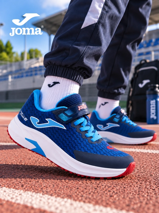 Joma Super Cross Jr bolalar yugurish krossovkasi ko‘k sport va kundalik foydalanish uchun