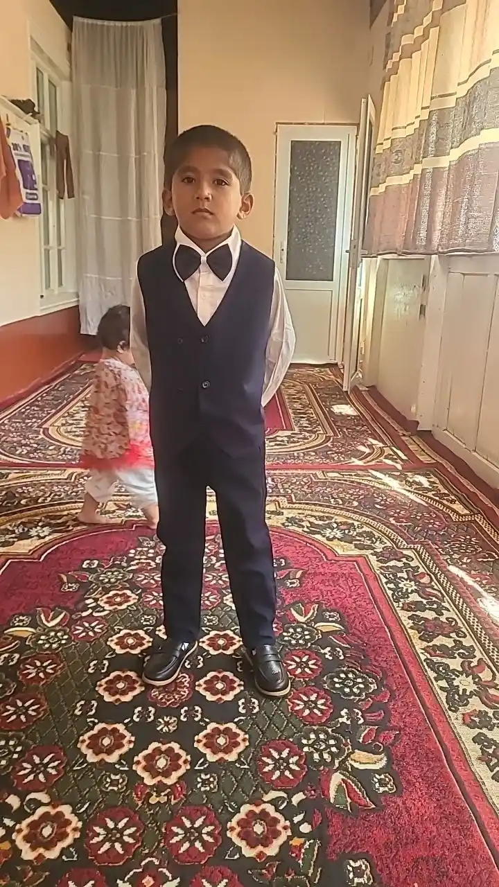 Рубашка для мальчика Slim Fit с длинным рукавом, школьная форма, 7-14 лет