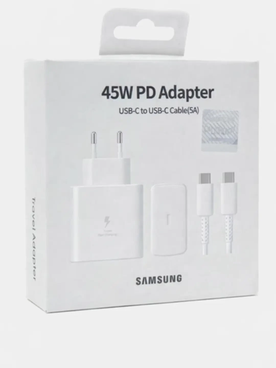 Зарядное устройство Samsung 45 Вт, 25 Вт, кабель Type-C, быстрое зарядное устройство