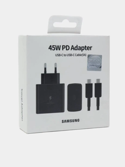 Зарядное устройство Samsung 45 Вт, 25 Вт, кабель Type-C, быстрое зарядное устройство