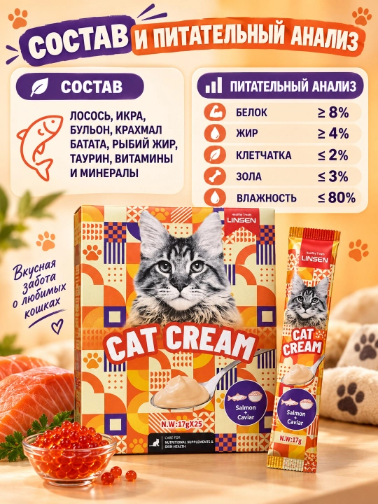LINSEN mushuk pastasi: krem malt, vitamin, kalsiy, tinchlantiruvchi shirinlik
