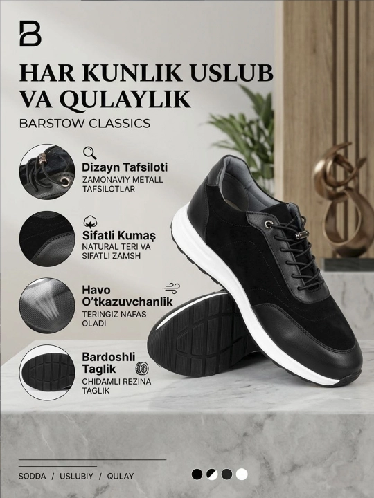 Erkaklar uchun zamonaviy barssovkalar, erkaklar uchun krassovka - 
