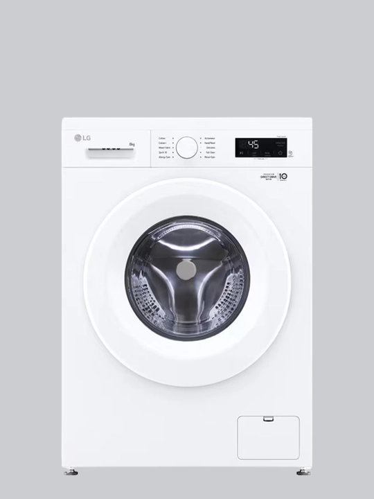 Kir yuvish mashinasi LG F2Y1TYPQ5 8 kg, Inverter Direct Drive, 6 Motion, Smart Diagnosis
