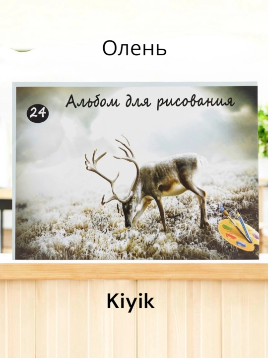 Альбом для рисования, альбом 24 листов, белая бумага