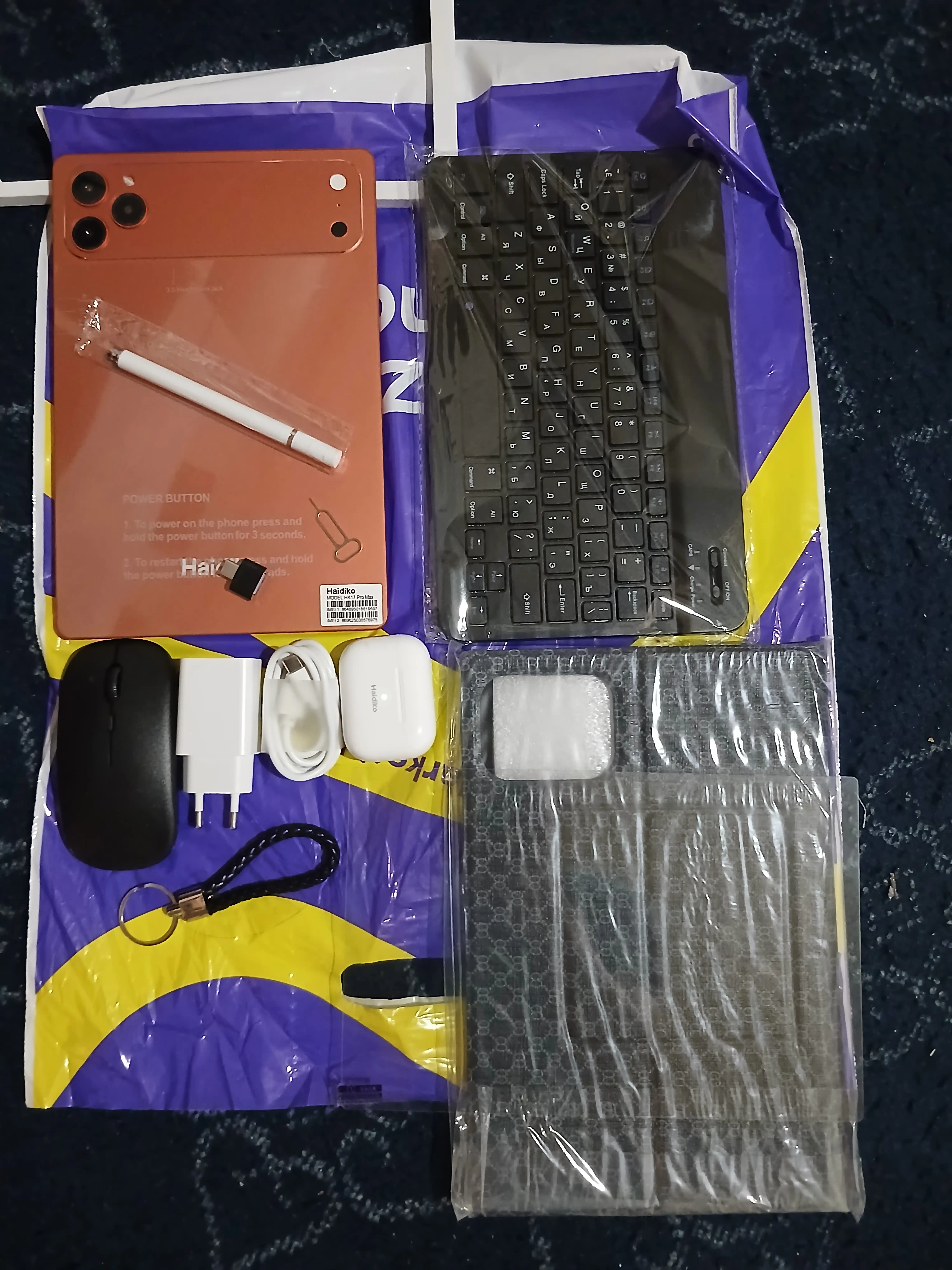 HAIDIKO 17 Pro Max, 16/1TB, Android 15, 2 SIM, UZIMEI, kafolat bilan