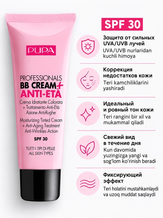 Professionals BB cream + Anti Eta — BB tonal krem