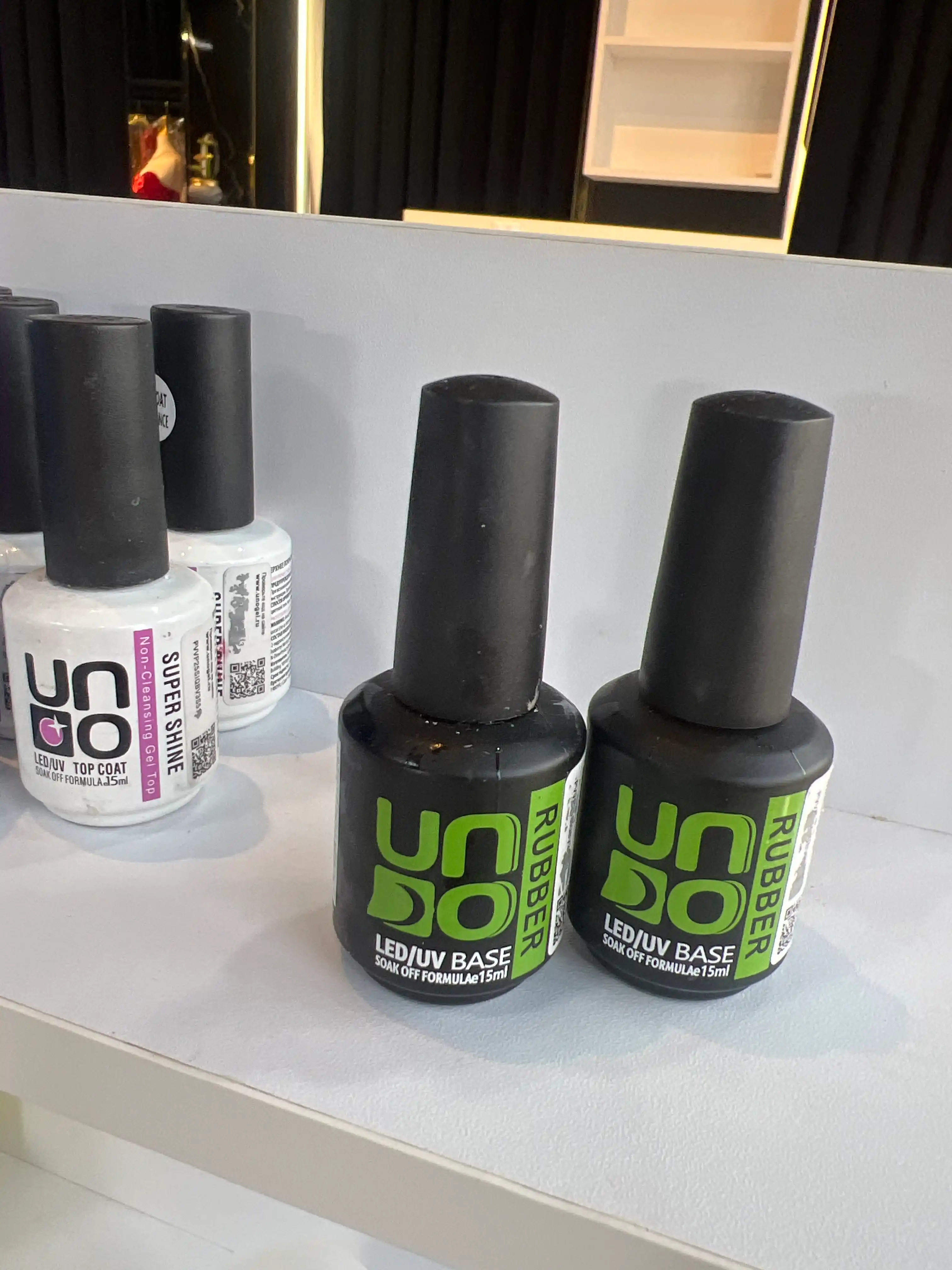 Baza, tirnoqlar uchun baza qoplami Uno Rubber, 15 ml