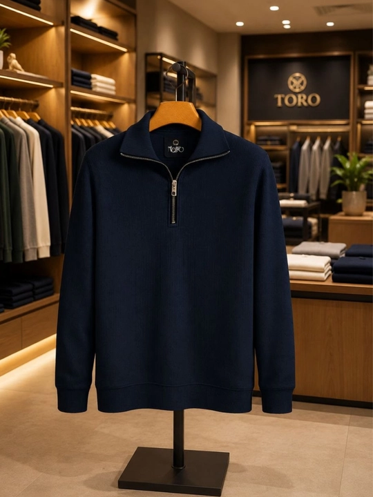 Свитер мужской оверсайз, джемпер полузамок, мужской свитер на осень, кофта мужская