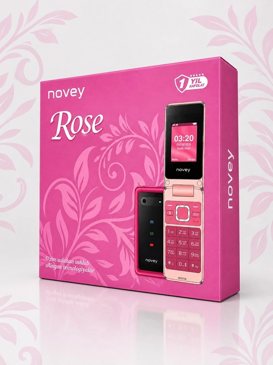 Novey Z320 Rose barbie telefon qizlar va ayollar uchun maxsus - 