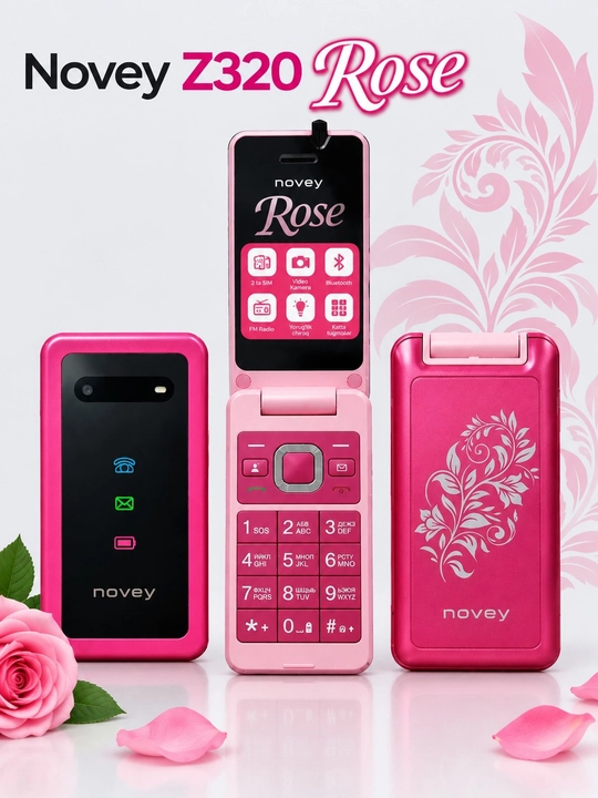 Телефон Novey Z320 Rose Barbie специально для девочек и женщин