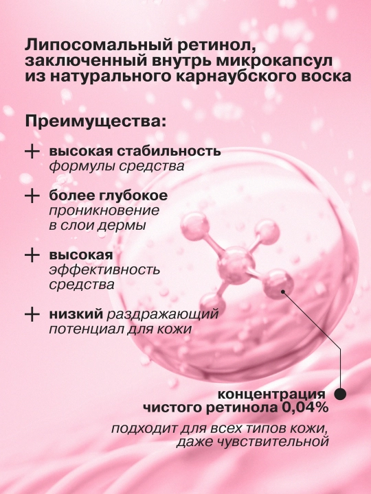 Ретинол крем для коррекции морщин и рельефа кожи, интенсивный ночной, 30 мл