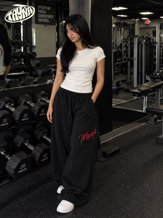 TAYNA Ayollar uchun oversayz shimlar, jogger shim ayollarga, keng sport shim baggy jogger - 