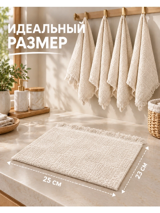 Oshxona sochiqlari to'plami, qo'l uchun sochiq to'plami 2,4,6 dona, o'lcham 23x25 sm