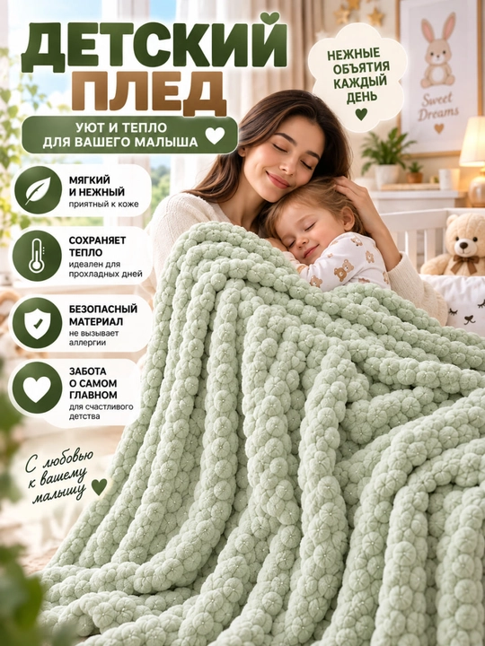 Yumshoq Plyush Pled 140×105 sm — issiq, qulay va yoqimli adyol