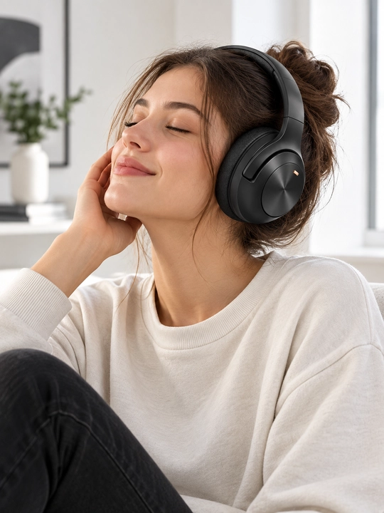 SAIYA EW-45 ANC, Bluetooth 6.0 va 40 soatgacha ishlashli simsiz quloqchin