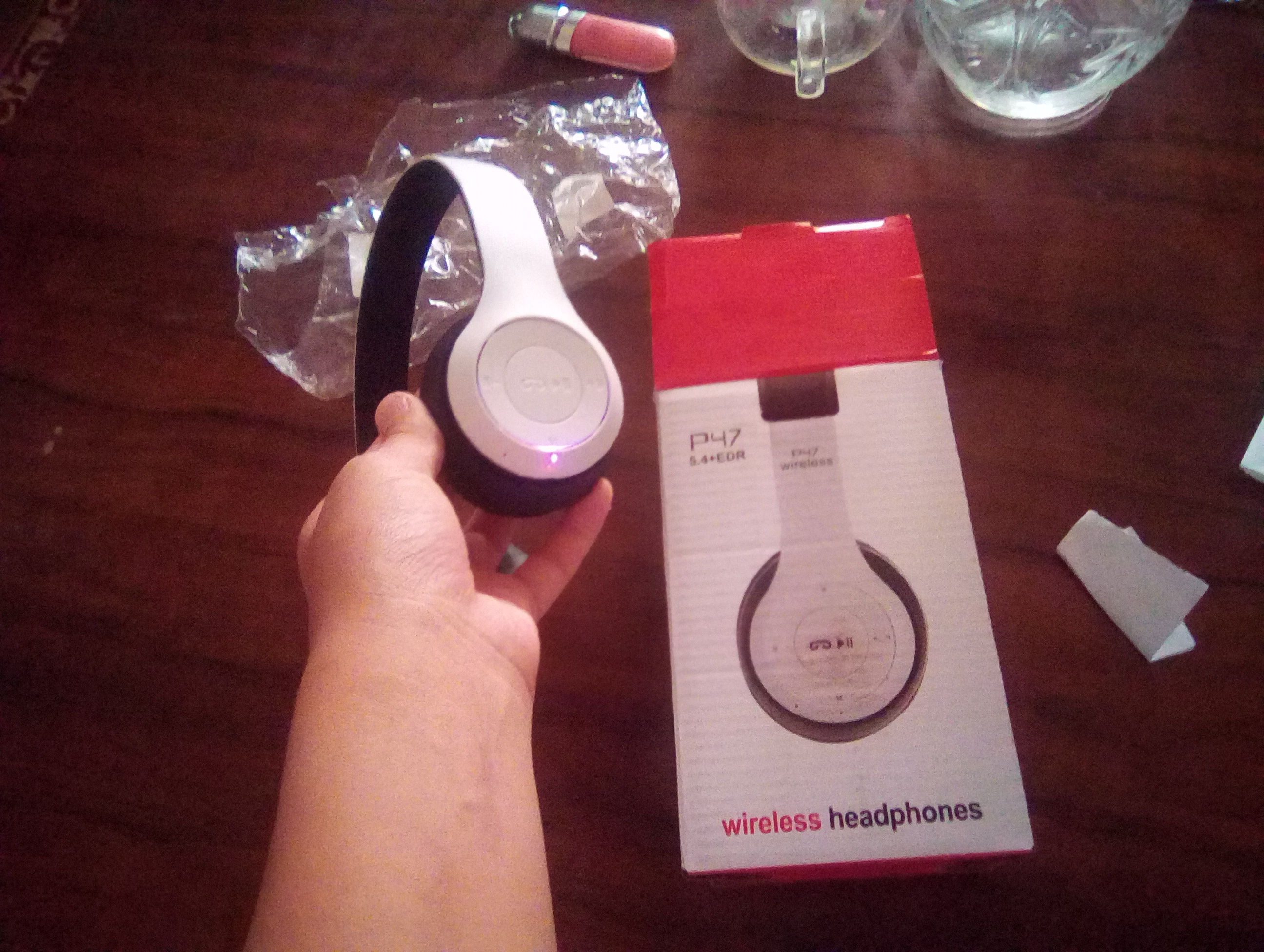 Simsiz quloqchinlar P47, Bluetooth 5.0, yig'iluvchan, mikrofon bilan, shovqinsiz