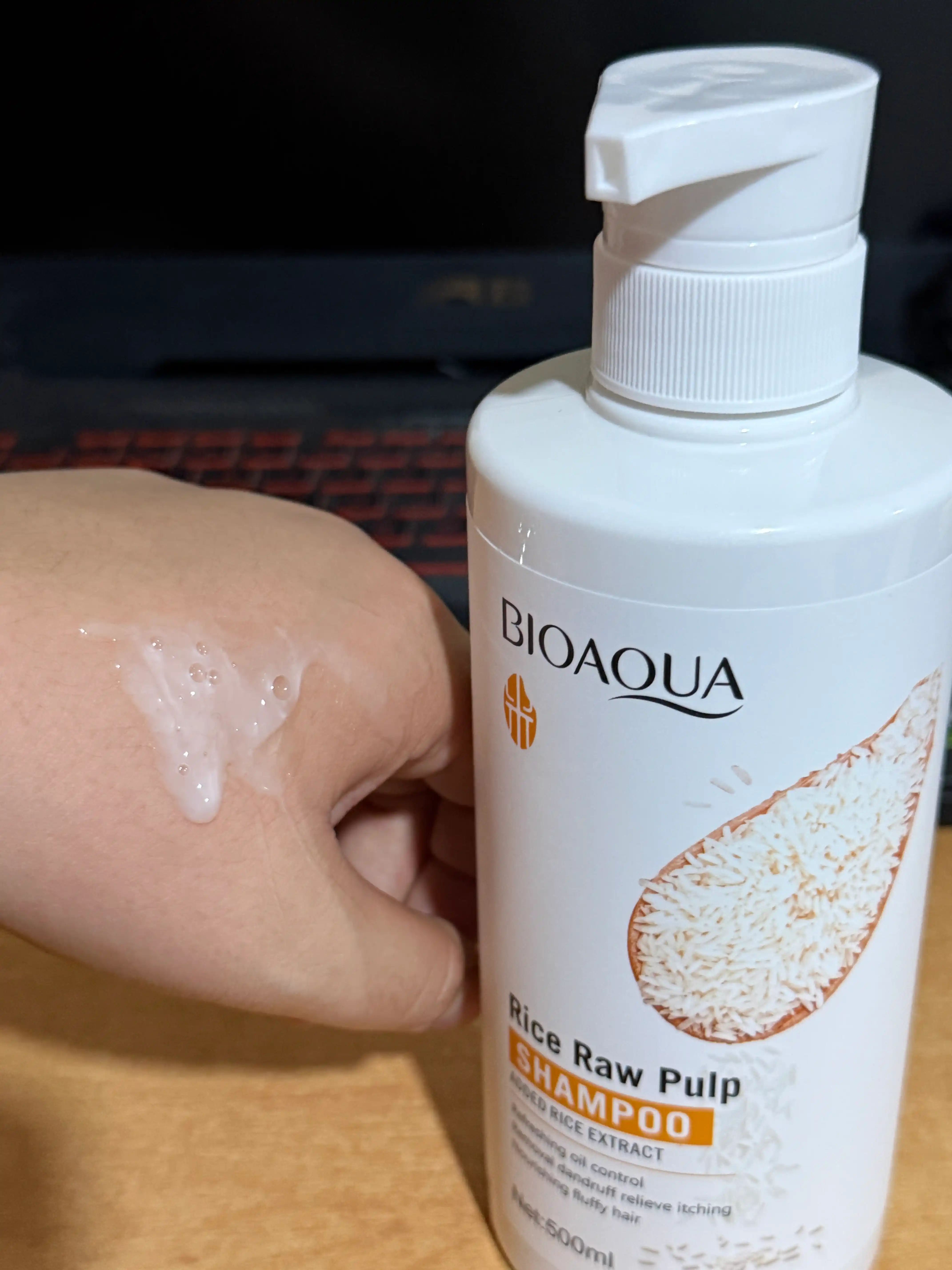 Шампунь для волос Bioaqua с экстрактом риса, укрепляющий, для женщин, 500 мл