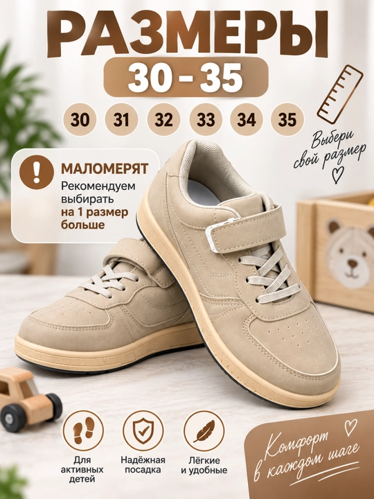 O‘g‘il bolalar oyoq kiyimi, krossovka 30–35 razmer, malomerka