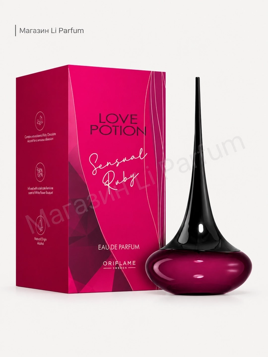 Love potion secrets ayollar uchun parfum vanil yasmin va qulupnay notalari bilan