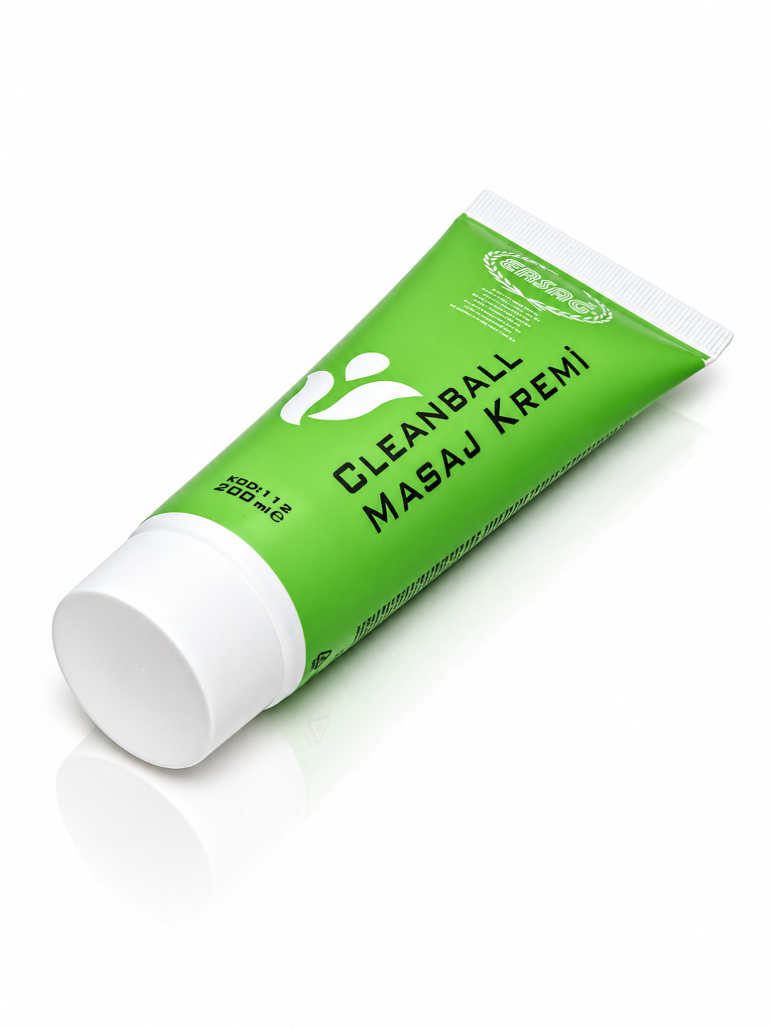Массажный крем для тела Ersağ Cleanball с ментолом и экстрактом ромашки, 200 мл
