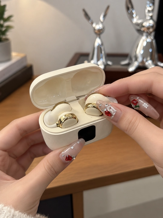 Simsiz Bluetooth quloqchin, 2 juft (4 ta), zaryadlash qutisi va raqamli displey bilan