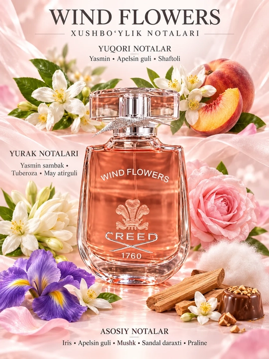 Creed Wind Flowers женские духи, разливной парфюм, perfume, Eau de Parfum 3–100 мл, аромат