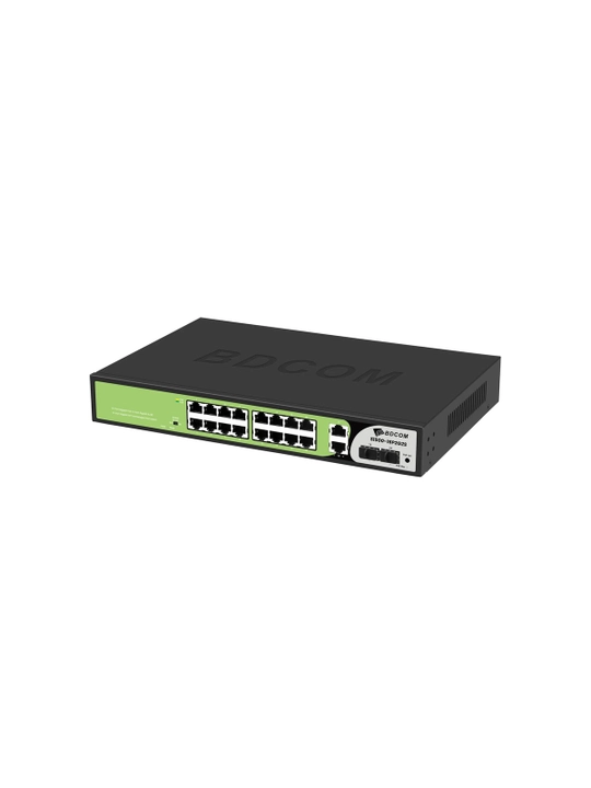 Коммутатор BDCOM S1500, Gigabit PoE, RJ45 и SFP, неуправляемый