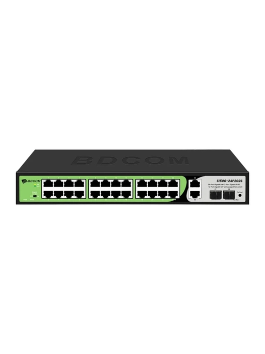 Коммутатор BDCOM S1500, Gigabit PoE, RJ45 и SFP, неуправляемый
