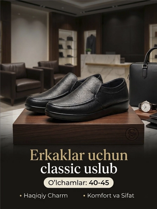 Tabiiy charm Salamander erkaklar tuflisi, kundalik va ofis uchun klassik oyoq kiyim