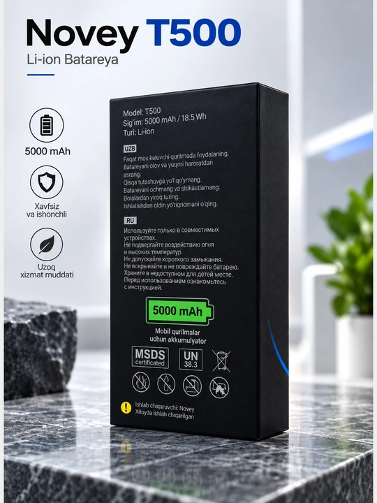 Novey T500 — 5000 мАч, мощный фонарик и функция Power Bank для зарядки устройств