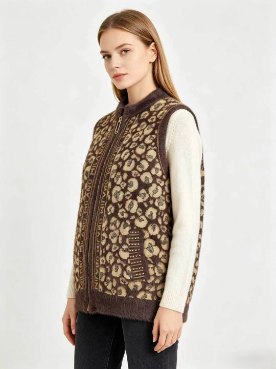 Ayollar jaketi, jiletka, angorka jaket ayollar uchun - 