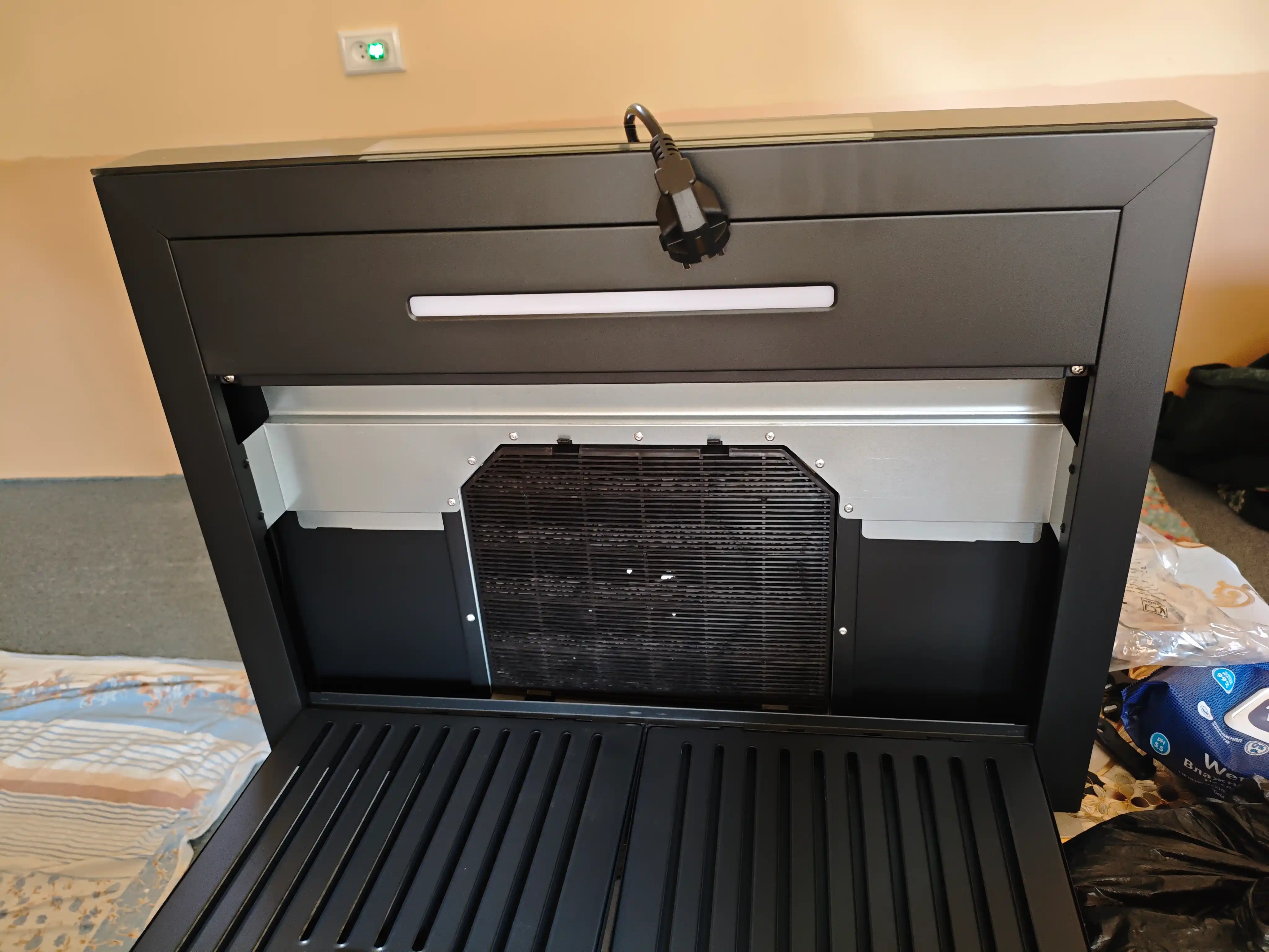 Oshxona dudburoni ZIFFLER BRH seriyasi, 180W, 750 m³/soat, Wave Sensor, Baffle Filter