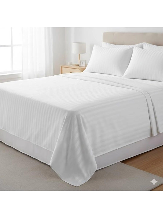 Choyshab 1 kishilik 150x230 va 2 kishilik 220x230, 100% paxta poplin