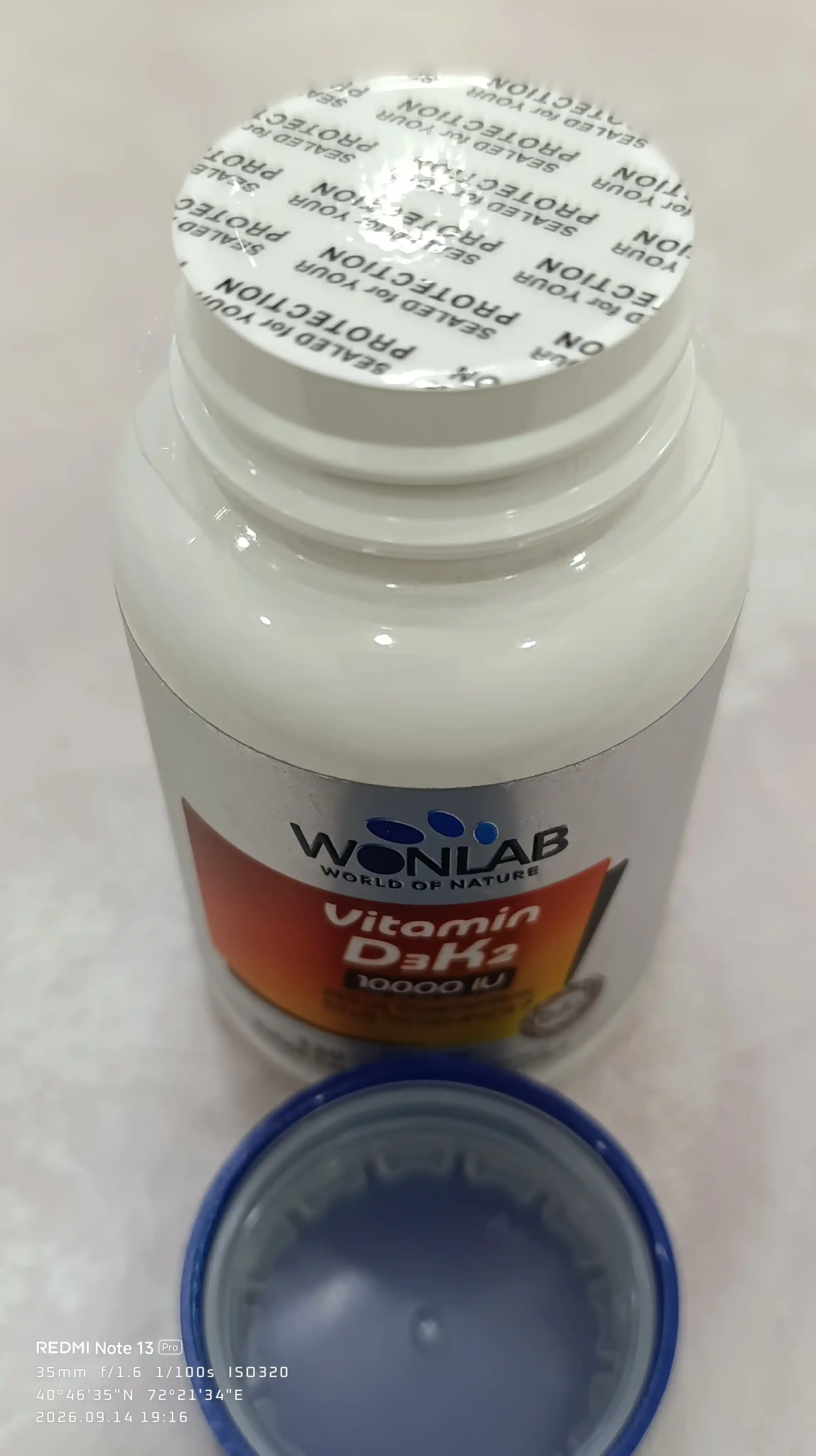 Wonlab Vitamin D3 K2 10000 МЕ, 120 мягкие капсулы