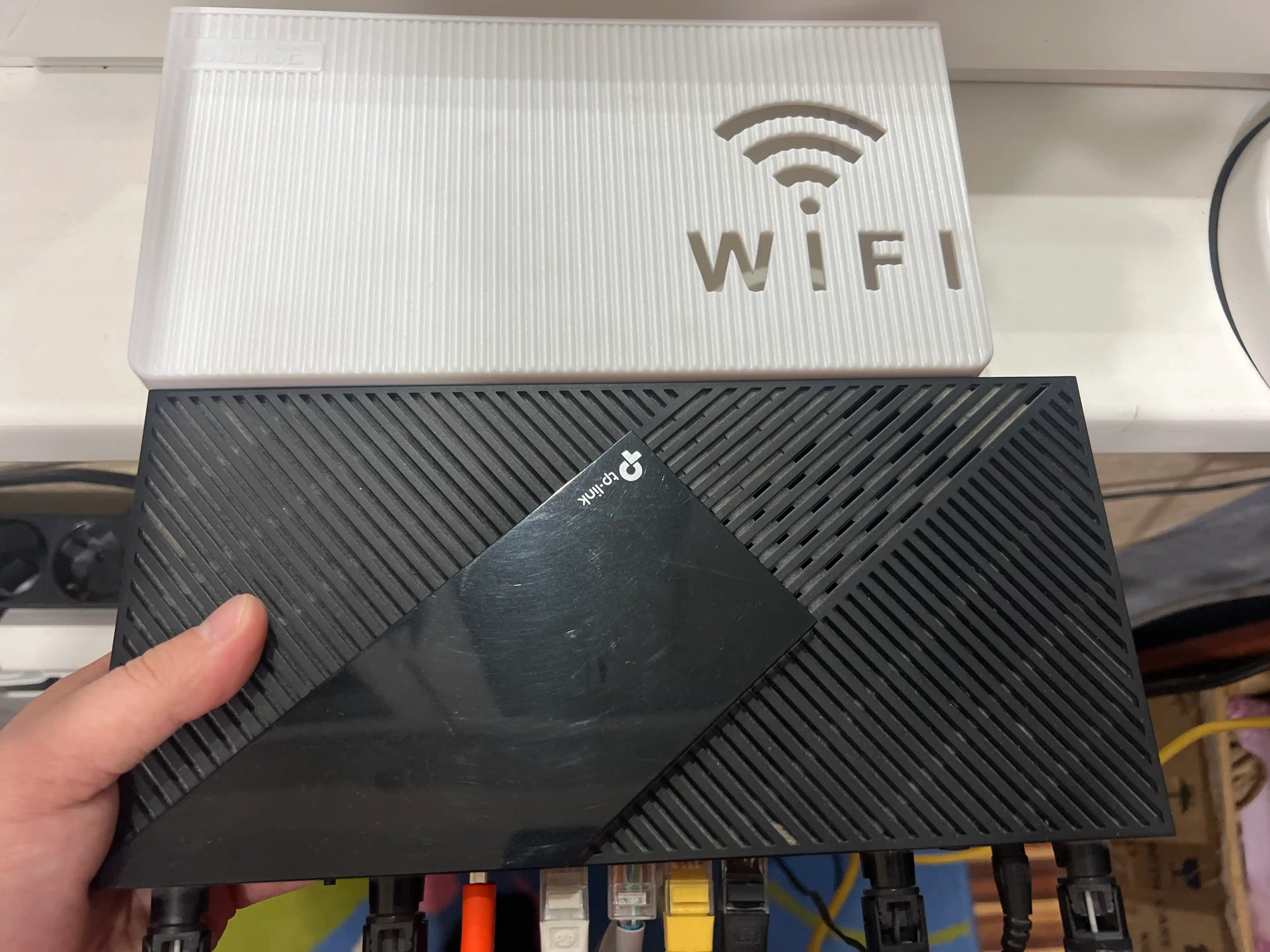 Органайзер для Wi-Fi роутера, настенная полка для проводов