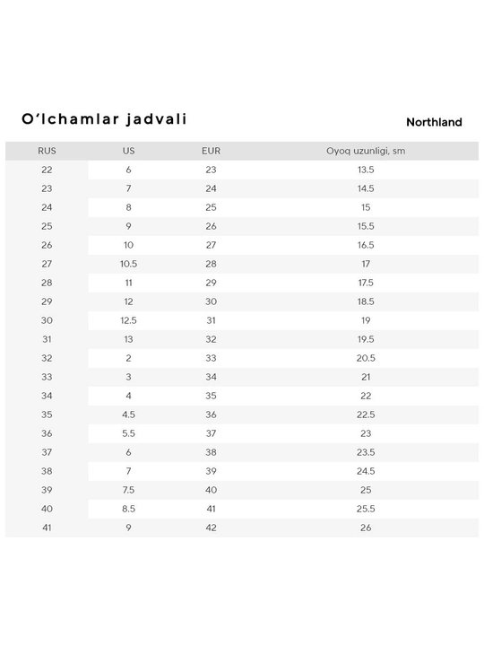 Qizlar uchun dutiklar Northland Holly G