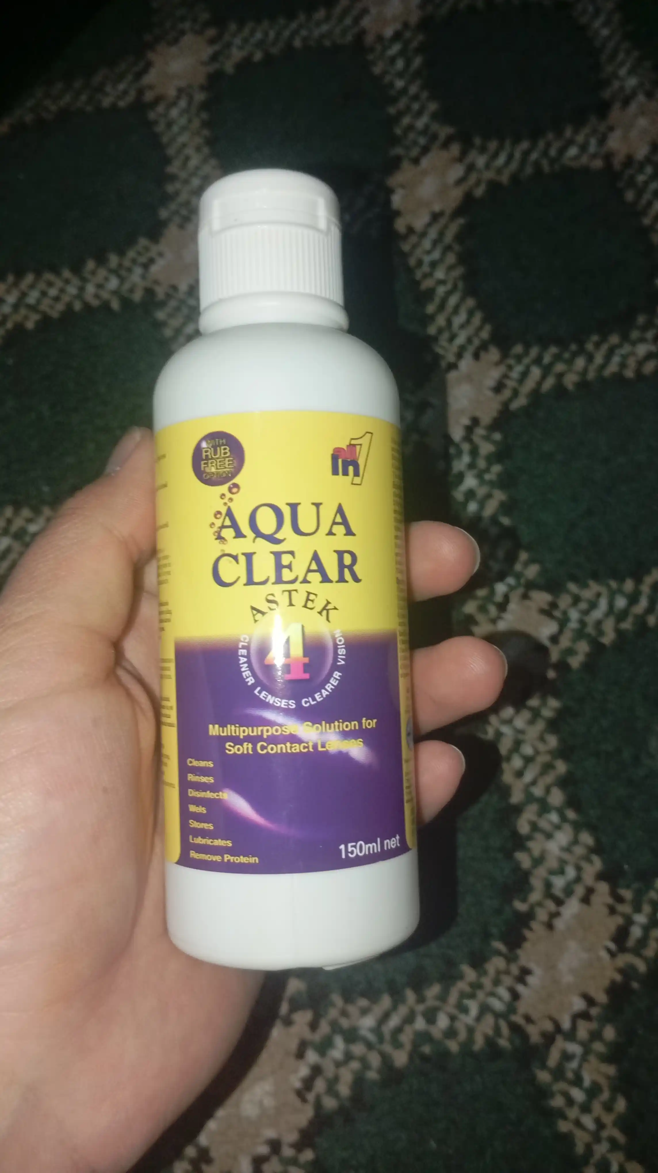 Раствор воды для контактных линз Aqua clear, 150 мл