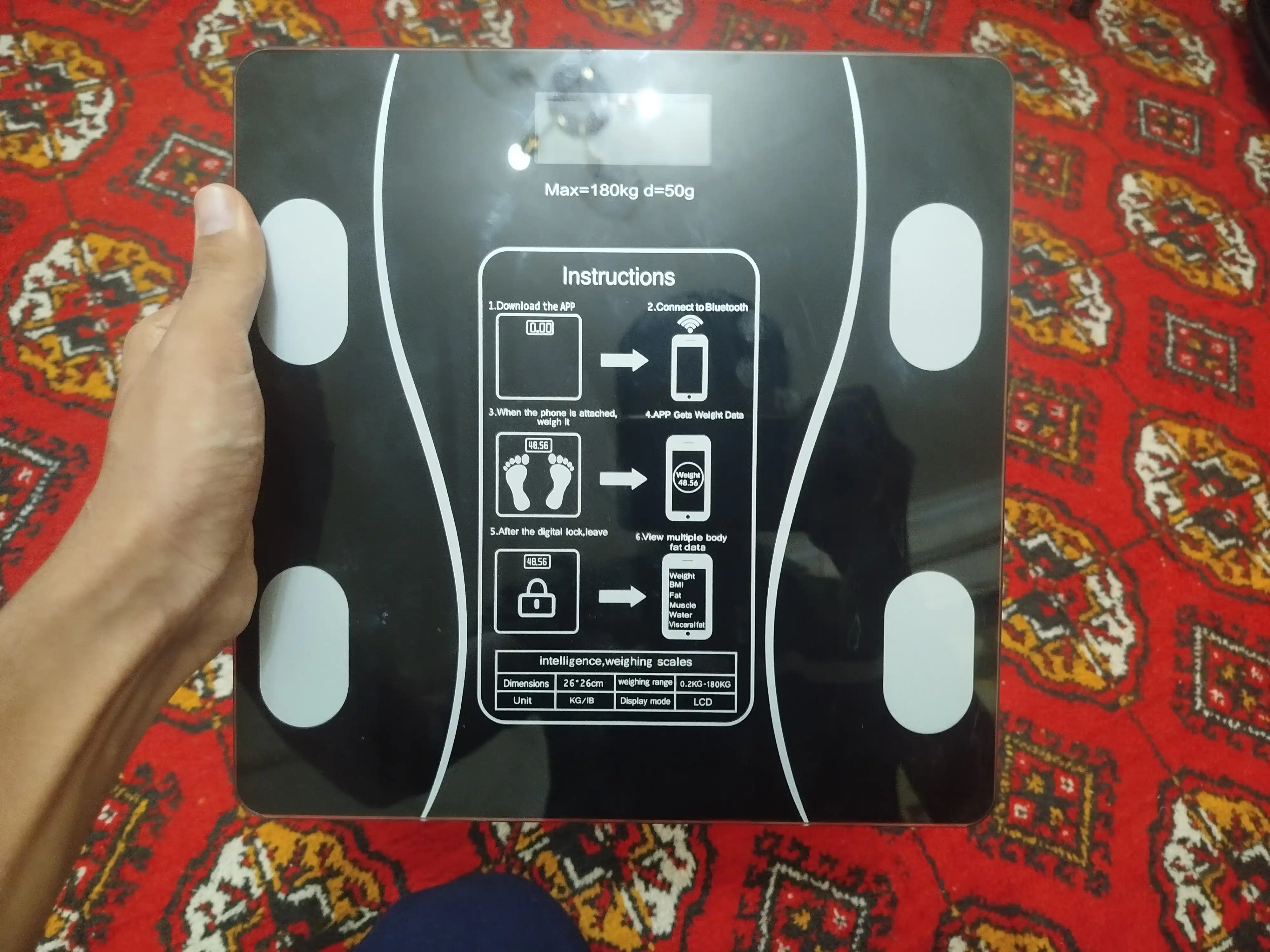Tarozi elektron aqqli, pol tarozi fitnes uchun