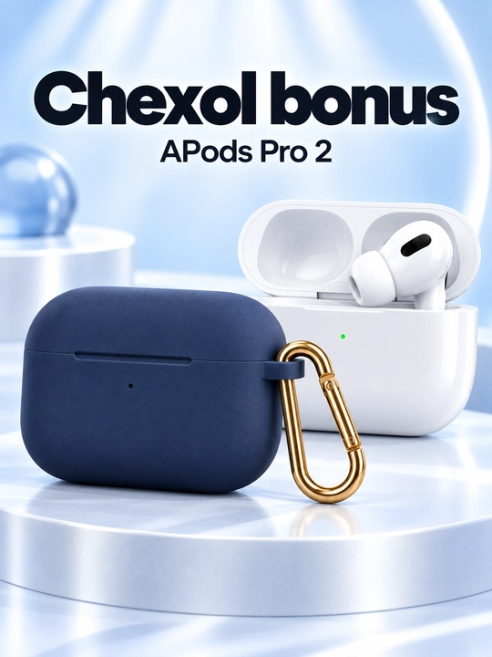 APods Pro 2 simsiz quloqchin, zaryadlash qutisi va bonus chexol bilan