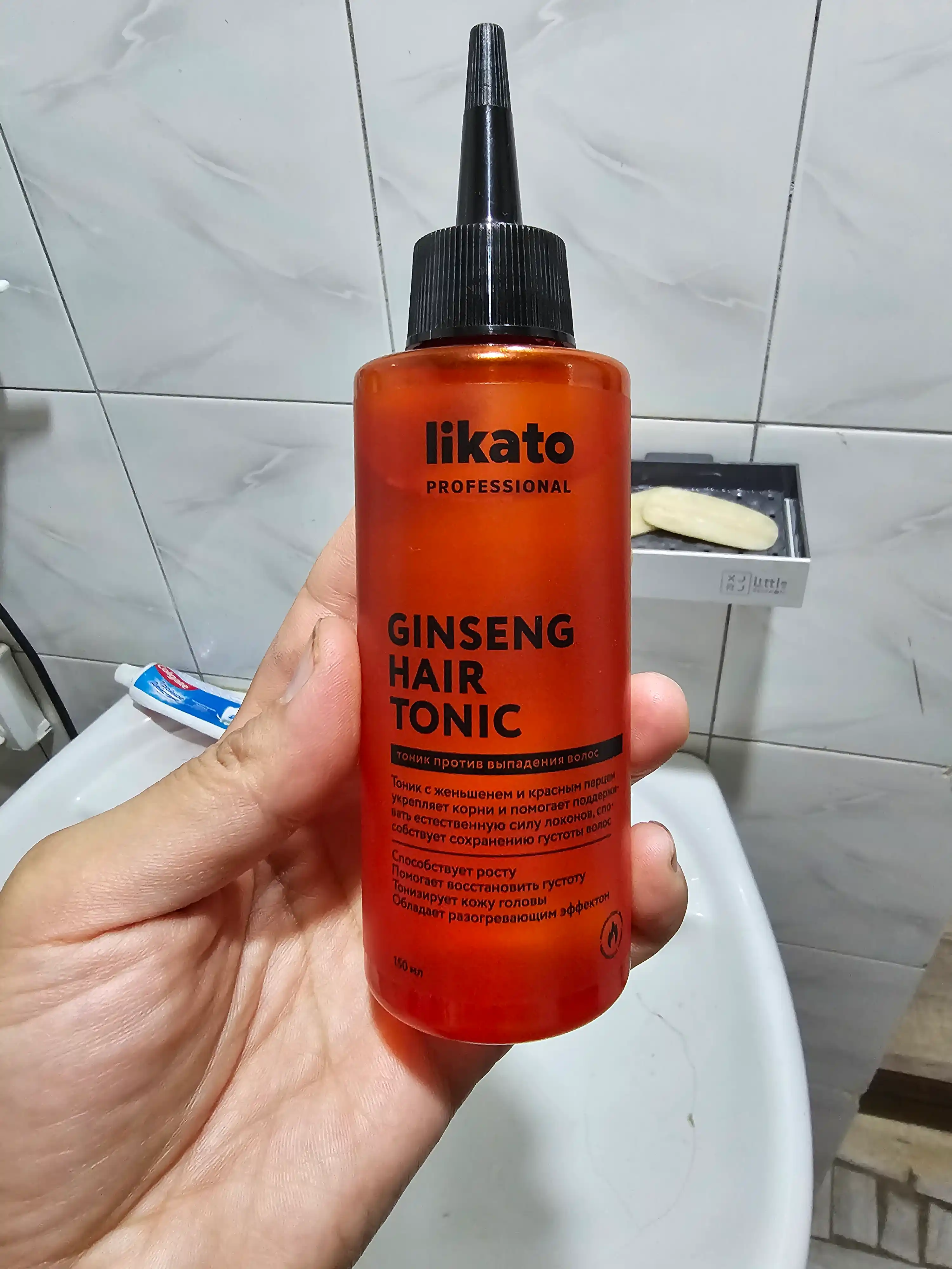 Тоник для роста волос LIKATO Professional с розмарином, кофеином, красным перцем, 150 мл