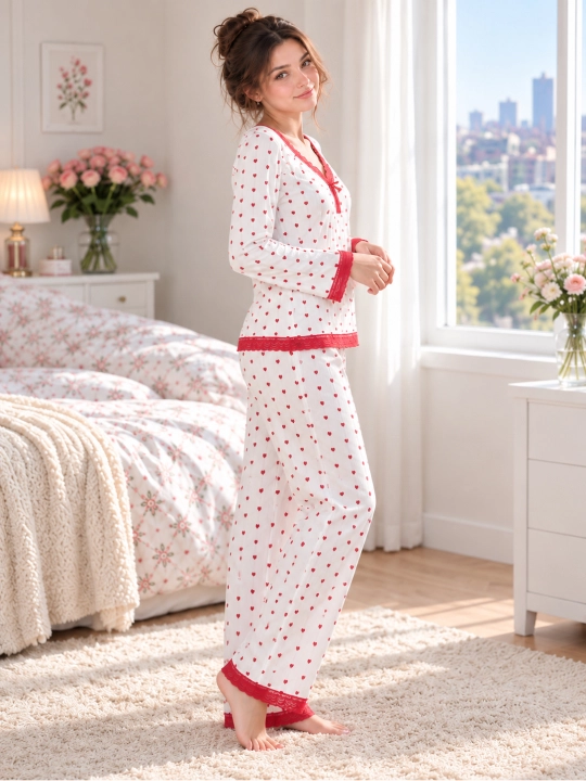 Ayollar uchun qora pijama to‘plami, 4 qism: xalat, mayka, shim va shortik