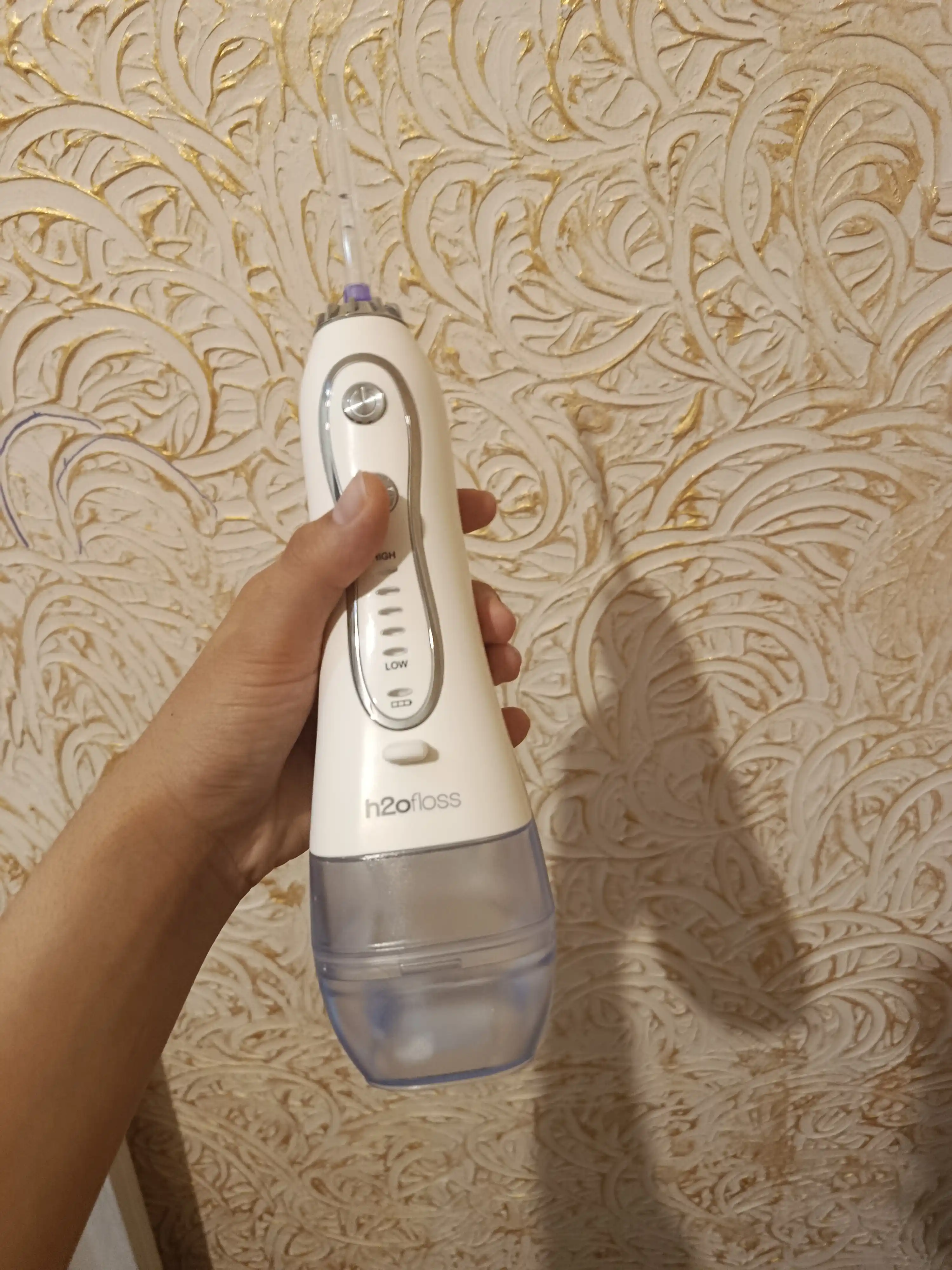 H2OFloss Portativ og‘iz irrigatori – professional tish va milk parvarishi, 8 ta nasadka