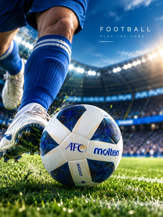 Футбольный мяч Molten – Дизайн AFC, для тренировок и игр - 